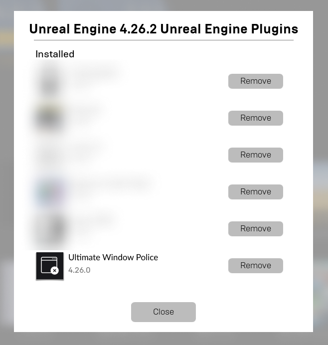 Look if the Plugin is in the List